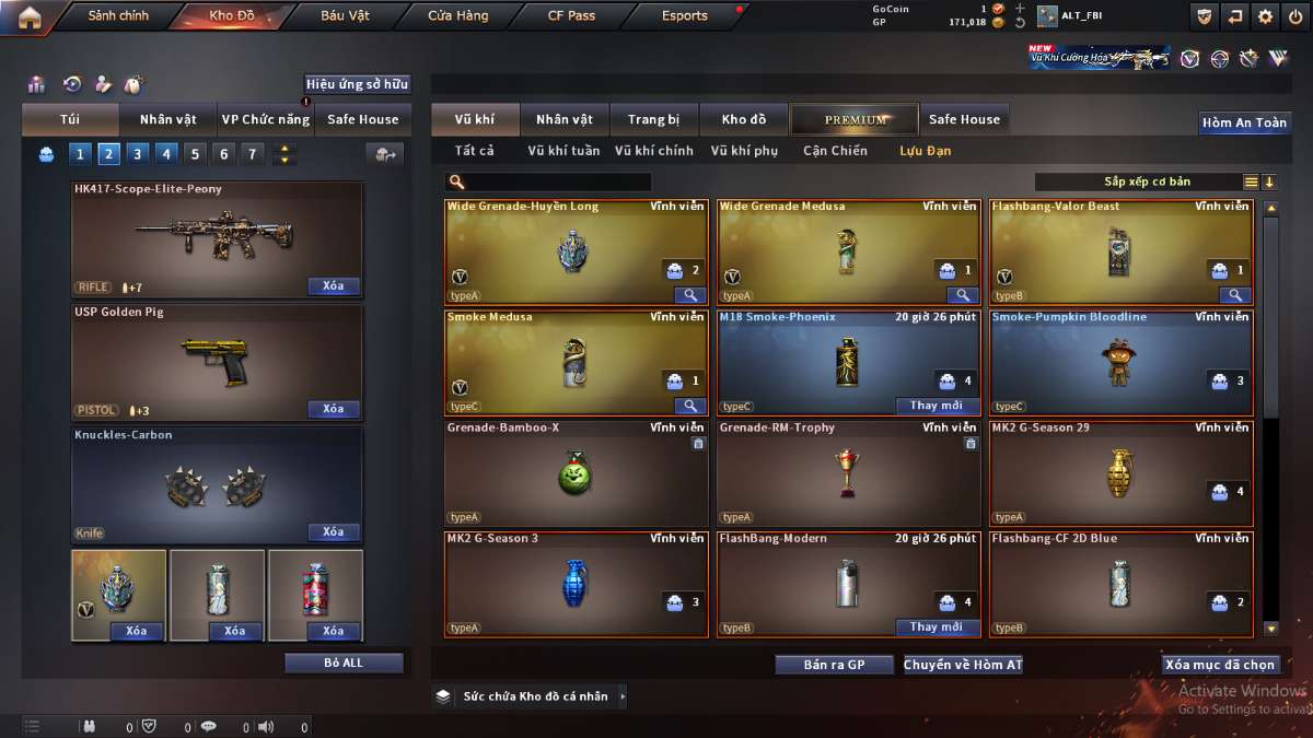 shop acc cf uy tin gia re